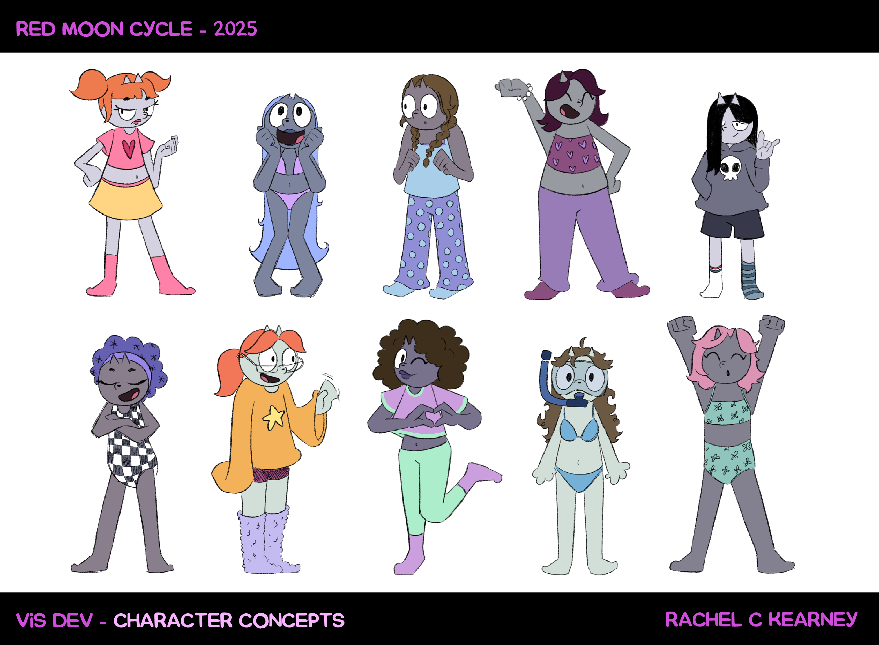 Red Moon Cycle characters